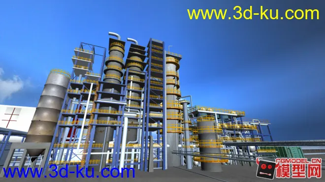 中石化中石油炼油厂区模型下载的图片3