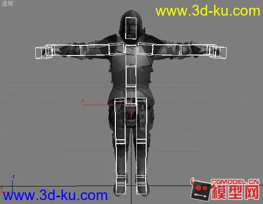 3DMAX 中世纪全身铠甲 绑定模型的图片4
