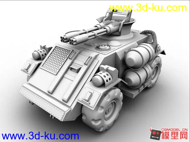 自己做的装甲车模型 提供下载的图片1