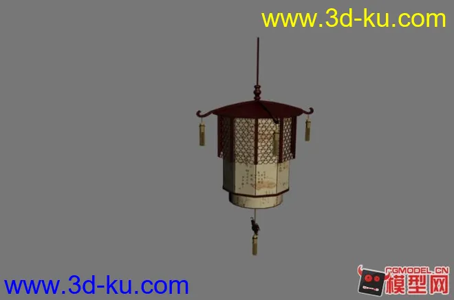 中式灯笼模型下载的图片1