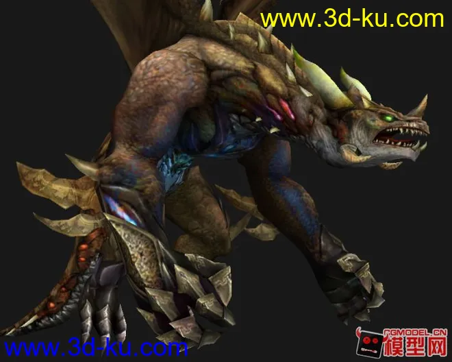 龙人怪模型Mutant_drake的图片1