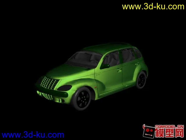 绿色小汽车模型下载的图片1