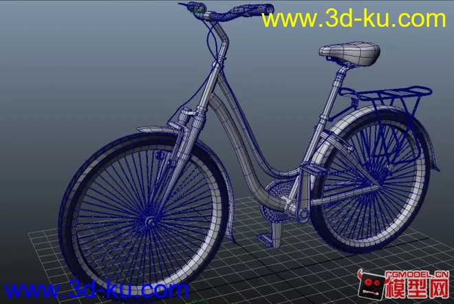 maya 自行车 模型 下载的图片1