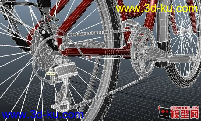高精 自行车模型的图片2