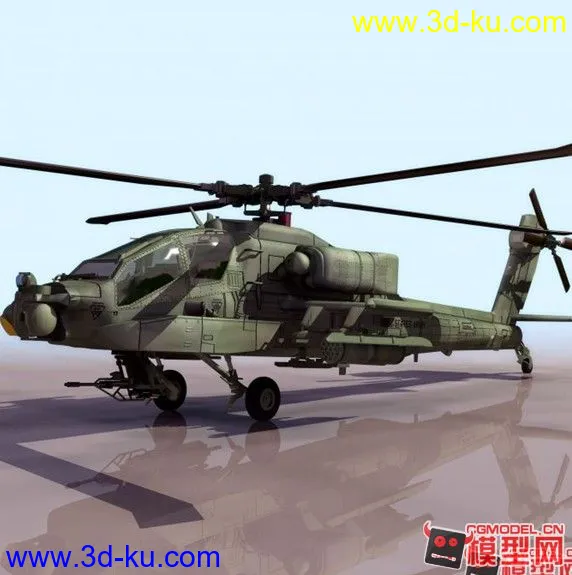 阿帕奇 直升机 武装直升机 武装 下载模型的图片2