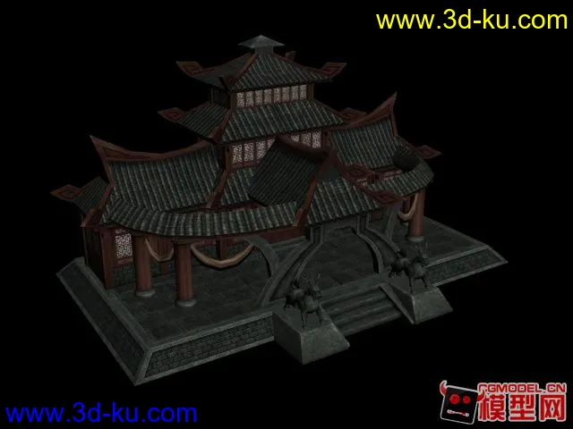 中国古代建筑一枚模型的图片1
