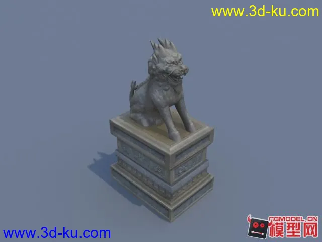 城門石獅模型的图片1