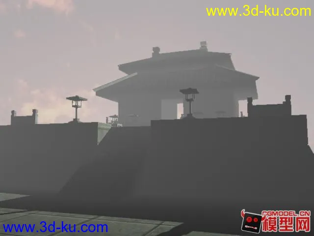 仙人岛城墙模型的图片1