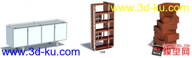 柜子3个模型的图片1