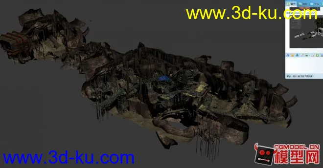 山洞 地道 防空洞 系列————05模型的图片1