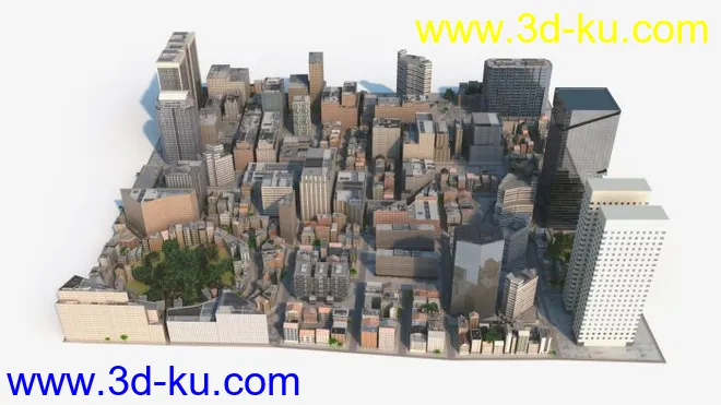 景观建筑鸟瞰模型的图片25