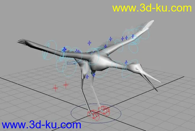鹤的绑定模型的图片1
