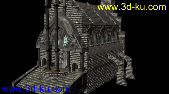 教堂  注意：内部也有场景，可以从两侧门进入模型的图片4