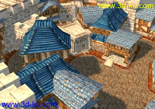 游戏场景经典网游《魔兽世界》暴风城场景3D模型的图片3