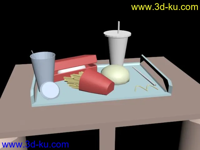 麦当劳套餐一个模型的图片1