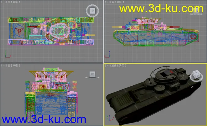 [全套军事模型]重型坦克系列独立分包Obj+贴图+MAX2012下载（不断更新）的图片8