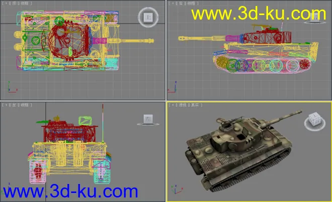 [全套军事模型]重型坦克系列独立分包Obj+贴图+MAX2012下载（不断更新）的图片10