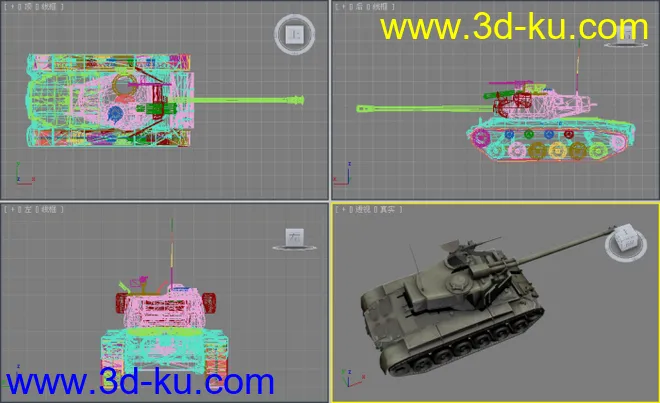 [全套军事模型]重型坦克系列独立分包Obj+贴图+MAX2012下载（不断更新）的图片11