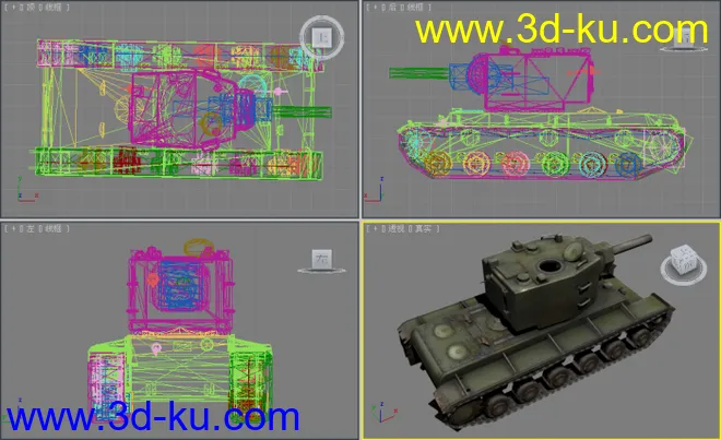 [全套军事模型]重型坦克系列独立分包Obj+贴图+MAX2012下载（不断更新）的图片20