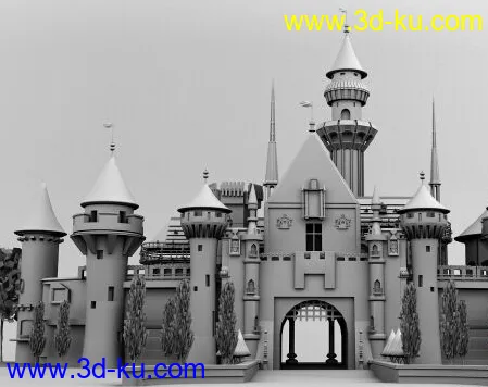城堡建筑场景模型的图片2