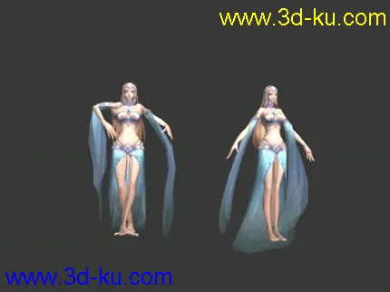 角色模型喀什葛尔女郎带动画呈幻丽帖图的图片1