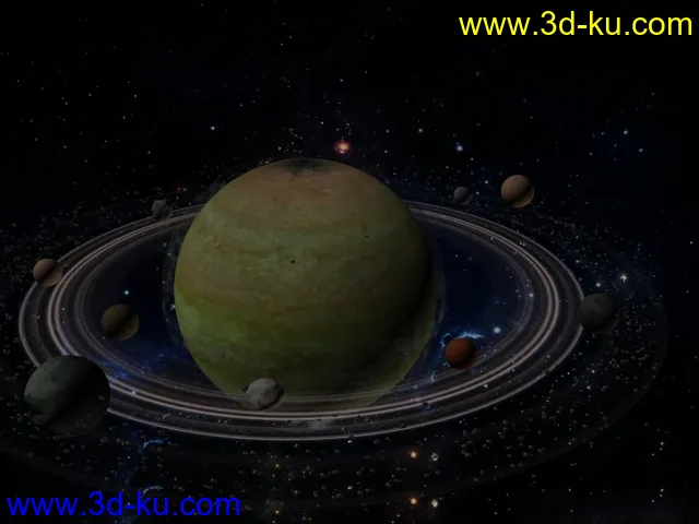 土星场景模型的图片1