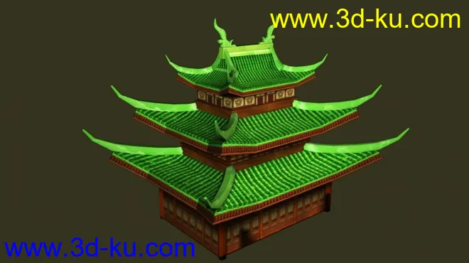 一个中国古代房子模型的图片1