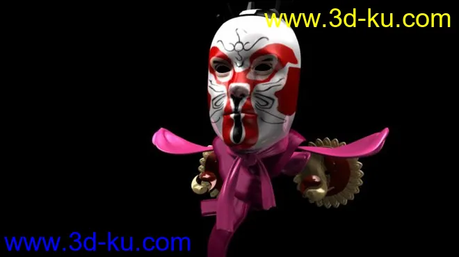 京剧人物猴子  （面具）模型的图片2