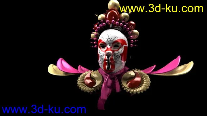 京剧人物猴子  （面具）模型的图片3