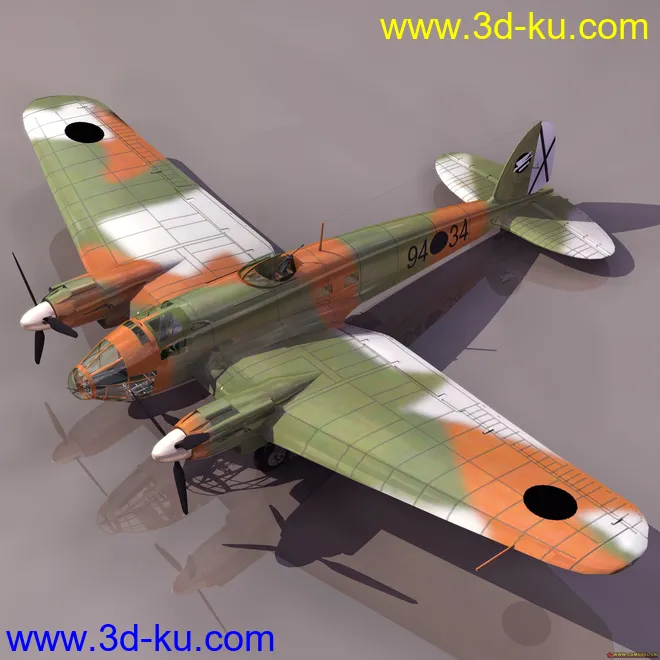 网上收集的全套实用模型之一二战时期民用＆军用飞机系列 不为积分 但求分享的图片22