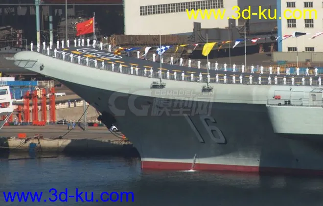 中国辽宁号航空母舰工业3d模型，各种三维格式，可以打印的图片7