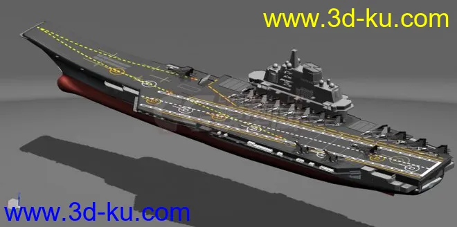 中国辽宁号航空母舰工业3d模型，各种三维格式，可以打印的图片16