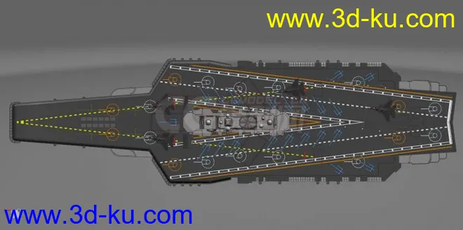 中国辽宁号航空母舰工业3d模型，各种三维格式，可以打印的图片17