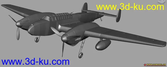 德国纳粹BF110轰炸机模型的图片1