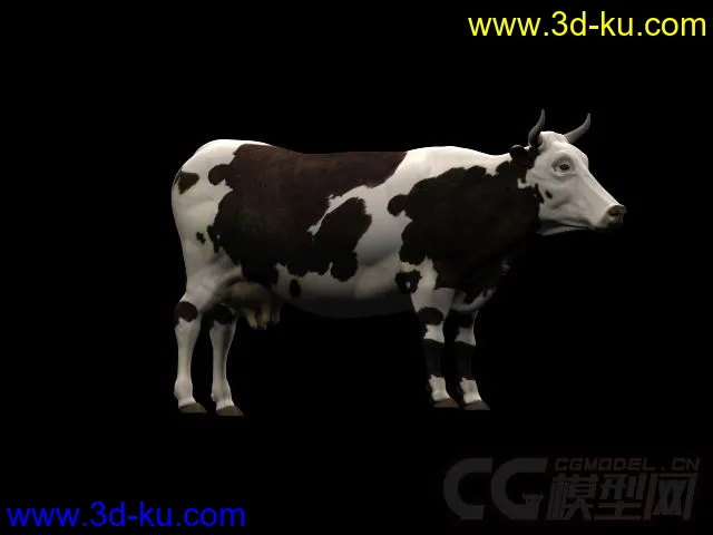 写实奶牛模型的图片1