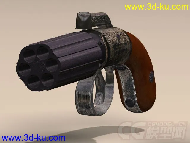 酷炫六筒手枪模型的图片2