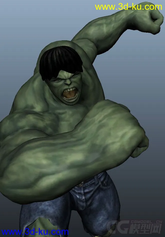 maya绑定——Hulk模型的图片1