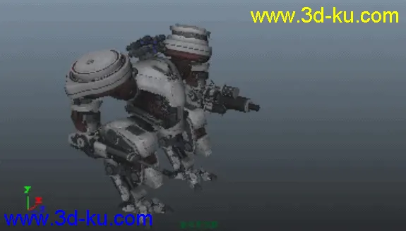 Maya带动画机甲模型的图片1