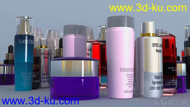瓶子 化妆品 渲染 材质 工业模型的图片1