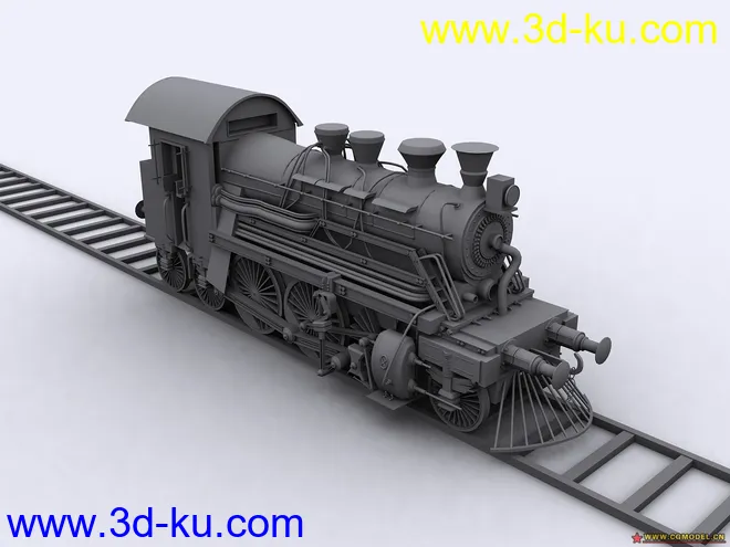火车白模模型的图片1
