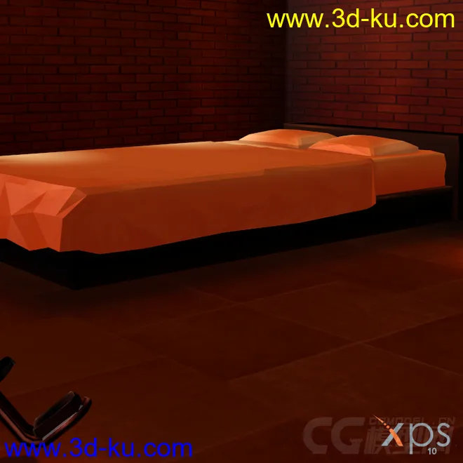 室内场景床凳子沙发模型的图片2