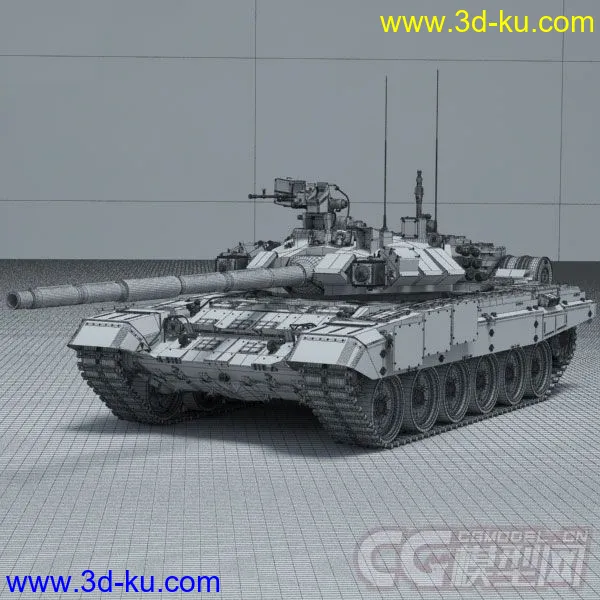 影视级坦克模型-T90的图片1