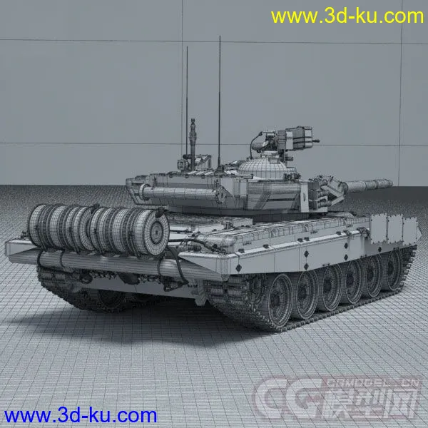 影视级坦克模型-T90的图片2