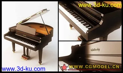 钢琴3D模型的图片1