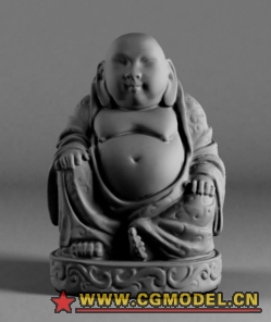 弥勒佛像3D模型的图片1