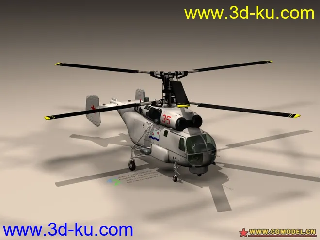精细！KA27直升机模型，有贴图！的图片1