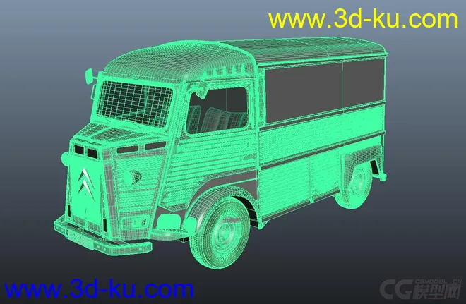 雪铁龙——老式 霸气铁皮大卡车 货物运输车 大型户外车模型的图片4