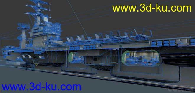 精品模型—精致航空母舰群 海上导弹驱逐舰 航空母舰加油船 武装反恐军舰 海上运输舰的图片12