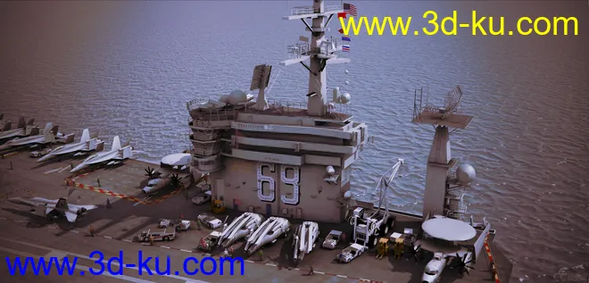 精品模型—精致航空母舰群 海上导弹驱逐舰 航空母舰加油船 武装反恐军舰 海上运输舰的图片14