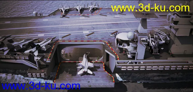 精品模型—精致航空母舰群 海上导弹驱逐舰 航空母舰加油船 武装反恐军舰 海上运输舰的图片15